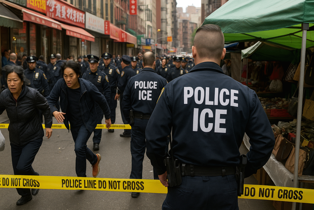 ICE Raid in Chinatown Sparks Tension Over Immigration Enforcement