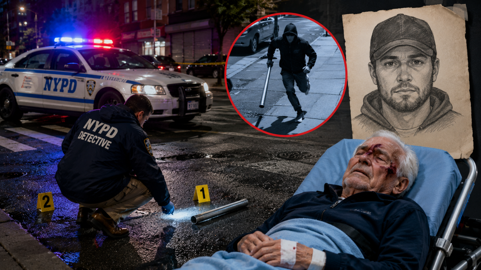 New York Police Are Looking for a Suspect Who Attacked an Elderly Man