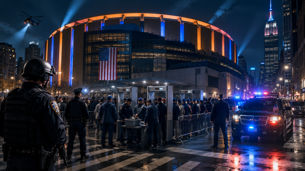 Unprecedented Security Measures Around Madison Square Garden
