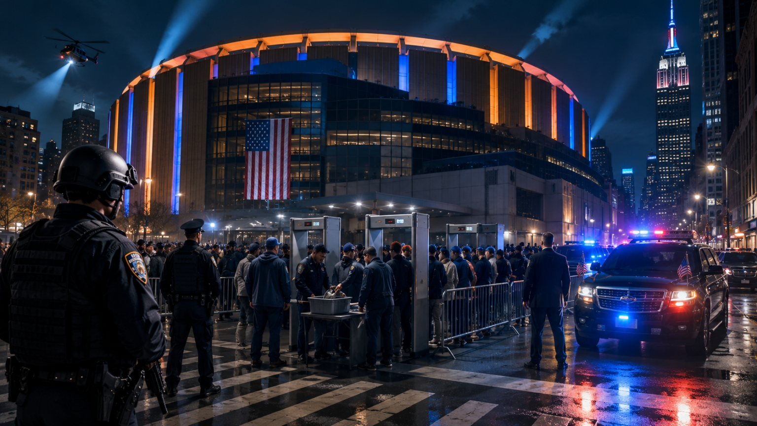 Unprecedented Security Measures Around Madison Square Garden