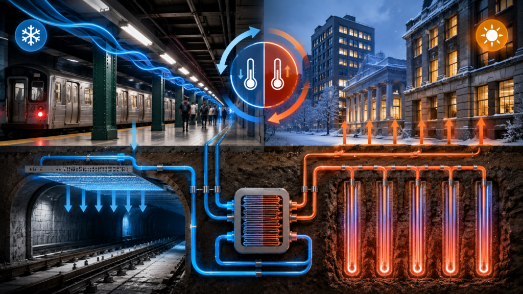 New York Explores Thermal Network to Cool Sweltering Subway Stations and Reuse Underground Heat
