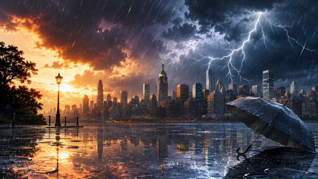 Storms and Flash Flood Threat Return to New York as Heat and Humidity Persist