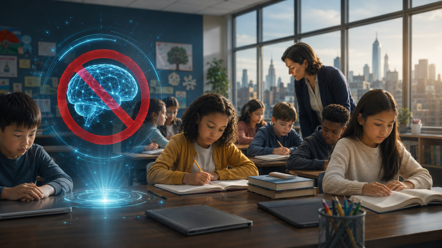 New York City Bans AI Use in Schools Until High School