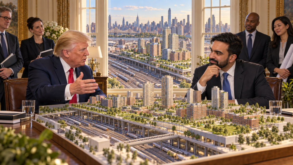 Trump and Mamdani Discuss Major Housing Project and Lowering Living Costs in New York