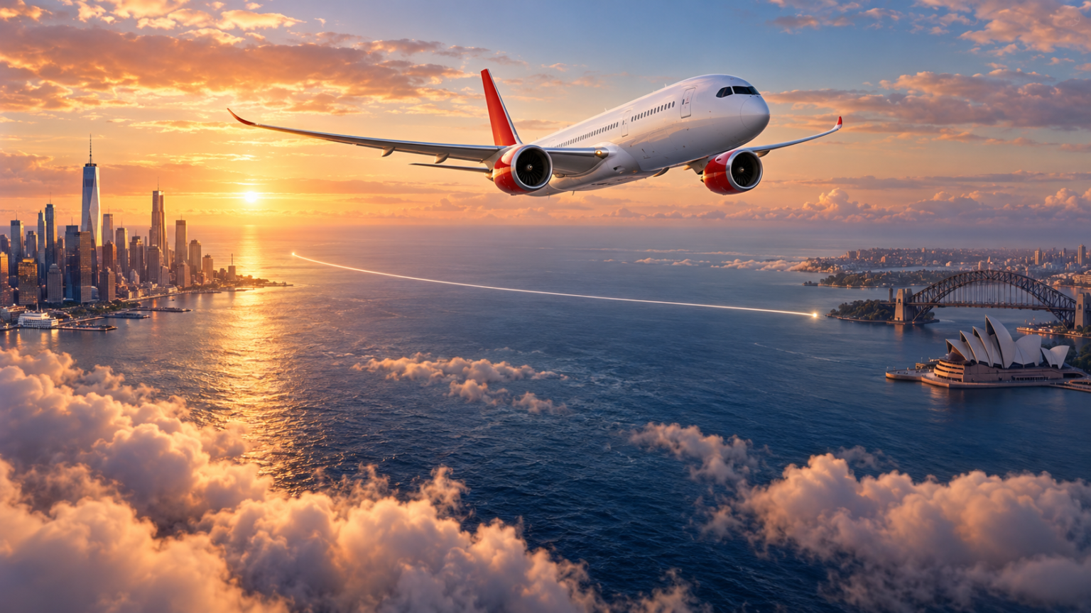 Qantas Plans First Nonstop Flights Between New York and Sydney for 2028