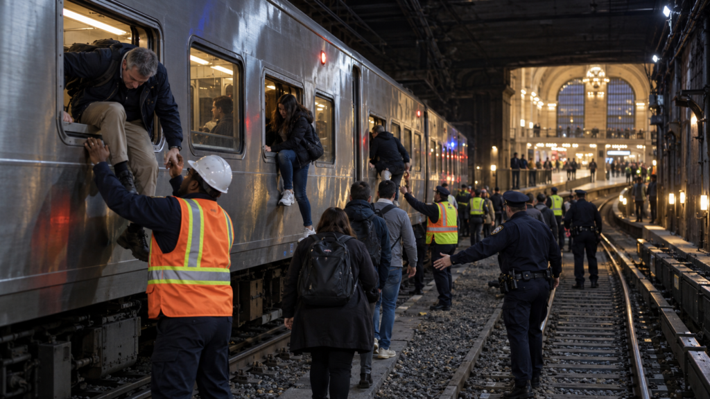 Passengers Jump Out of Train Windows Heading to Grand Central After Serious Threat