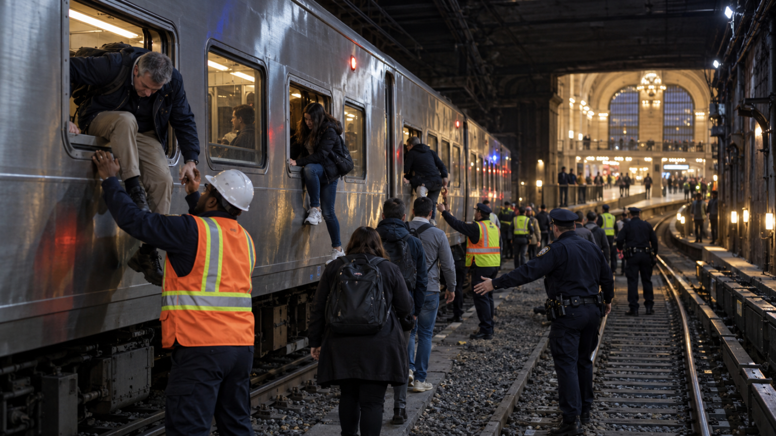 Passengers Jump Out of Train Windows Heading to Grand Central After Serious Threat