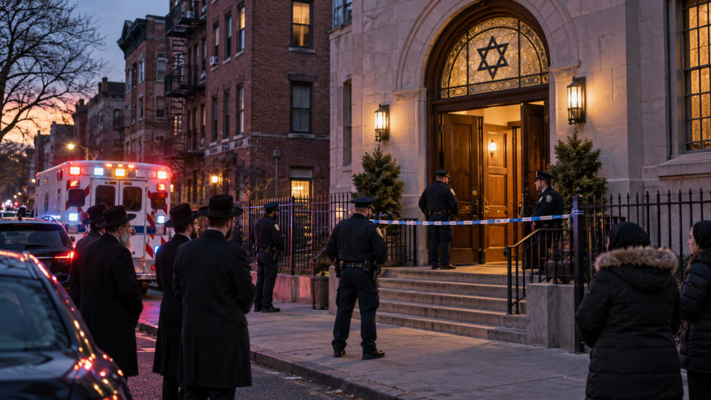 Teen Stabbed Inside Brooklyn Synagogue; Suspect Arrested